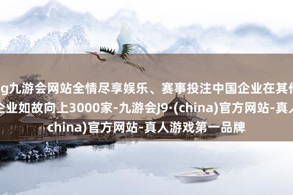 ag九游會網站全情盡享娛樂、賽事投注中國企業在其他成員國締造的企業如故向上3000家-九游會J9·(china)官方網站-真人游戲第一品牌